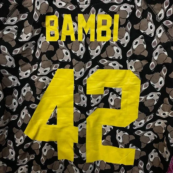 Bambi Number 42 Disney Animated Studios Movie AoP Crewneck S - Picture 2 of 4